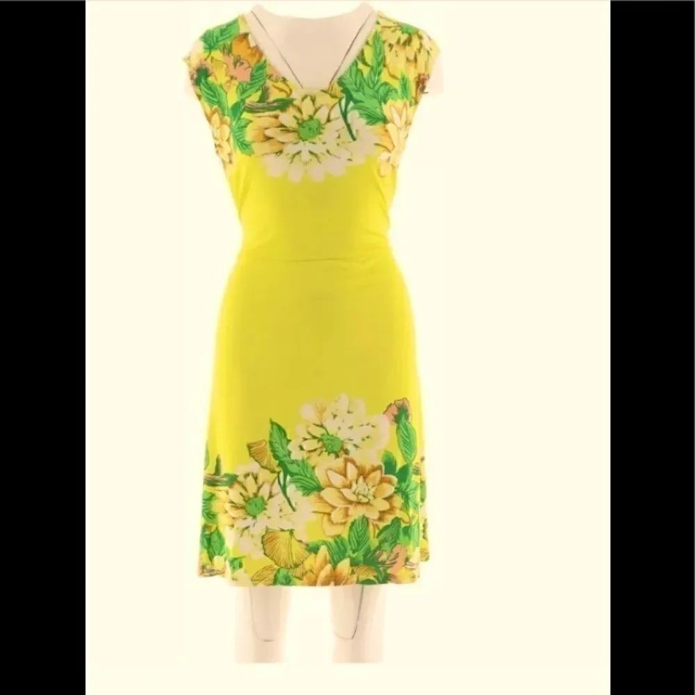 💥Isaac Mizrahi floral sleeveless  floral Dress Size: Medium